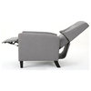 GDF Studio Izaak Tufted Back Fabric Recliner Chair, Light Gray