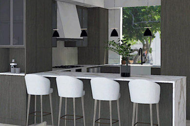 Example of a minimalist home design design in Denver