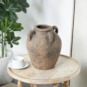 Rustic Dark Brown Ceramic Vase 564149