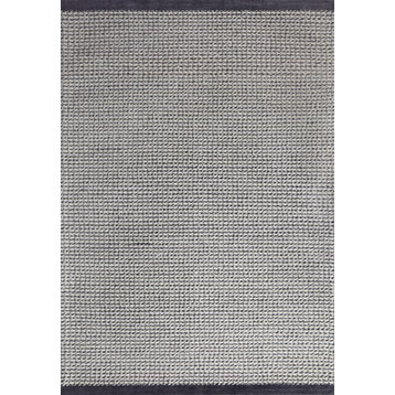 Dynamic Rugs Vici Wool Handmade Area Rug 4621-109 Ivory/Gray, 3.6x5.6
