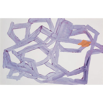 "Violet Abstract" Artwork, Unframed