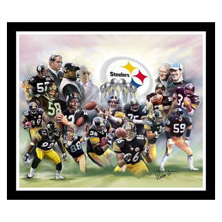 Pittsburgh Steelers Tribute Football Sports Art Print From 