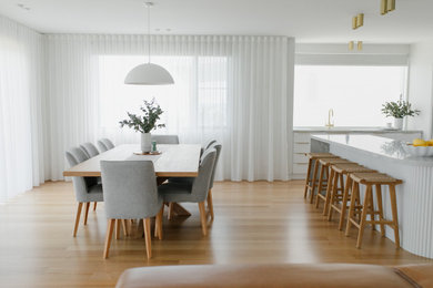 Inspiration for a dining room in Melbourne.