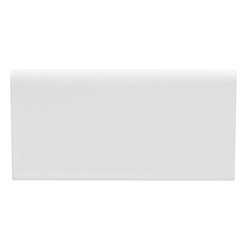 6th Avenue Field 4" x 12" in White Matte - Tile