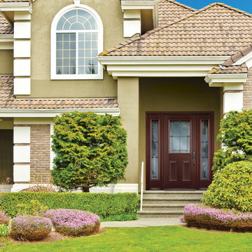 Masonite® Exterior Belleville series front door and sidelite pair