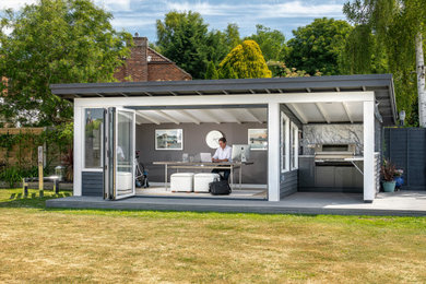 This is an example of a contemporary home design in Wiltshire.