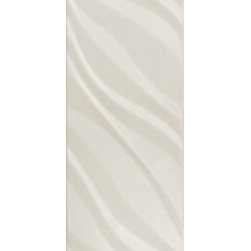 Bathroom Wall Tile Ideas Wave Tile Series Cream 8"x24" - Tile