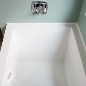 Virtual tub spout in MTI soaking tub
