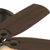 Hunter Fan Company 42" Builder Low Profile Ceiling Fan With Light, New Bronze