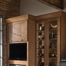 KraftMaid: Kitchen Cabinet Door with Forged Metal Insert - Kitchen Cabinetry