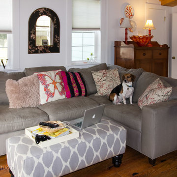 Katie Wells-Living/Dining room re-design (existing furniture & accessories)