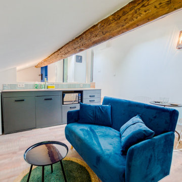 Rénovation d'un studio sous les toits