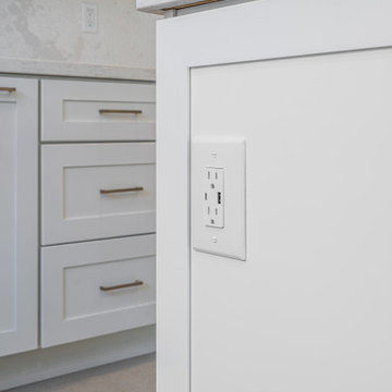 Modern White Kitchen Renovation | Premium RTA Kitchen Cabinets by The Cabination