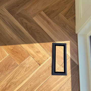 Herringbone Hardwood Flooring in Vancouver