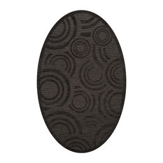 Dalyn Dover DV3AS3 Rug, Ash, 3'x5' Oval