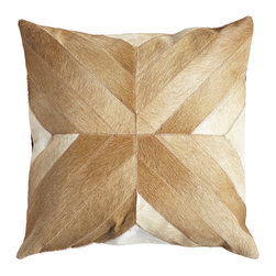 COWHIDE PILLOW COVER &ndash; CROSS - NEW - Decorative Pillows