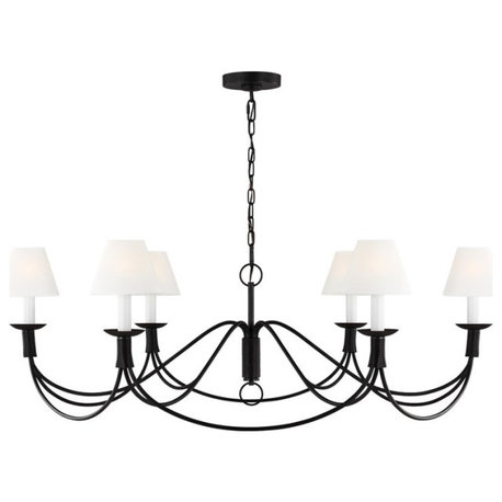 Ralph Lauren Sullivan 6-Light Medium Chandelier LC1196AI, Aged Iron