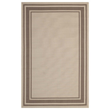 Rim Solid Border 5x8 Indoor and Outdoor Area Rug by Modway
