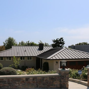 Standing seam roof in Laguna Beach
