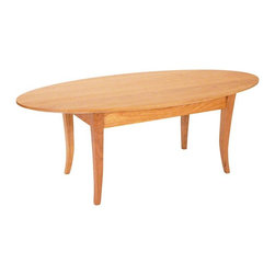 Classic Shaker Flare Leg Oval Coffee Table - Coffee Tables