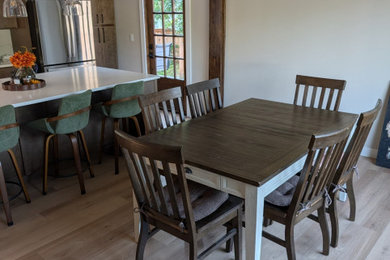 Inspiration for a rustic dining room remodel in Seattle