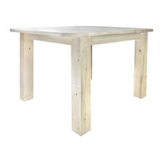 montana woodworks homestead collection square 4 post dining table ready to finish dining - Square Dining Table montana woodworks homestead collection square 4 post dining table ready to finish dining - Square Dining Table