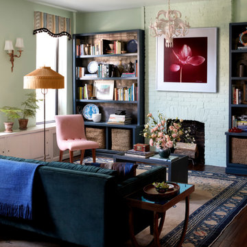 Living Room in Park Slope Apartment for World Traveler