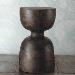 Roost Ebonized Mango Jigger Stool - SKU: F145 - Indoor Pub And Bistro Tables