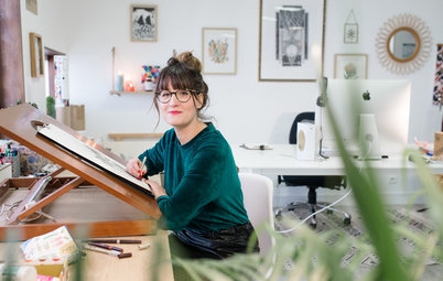 Atelier d'artiste : Chez Émilie, créatrice de papier peint