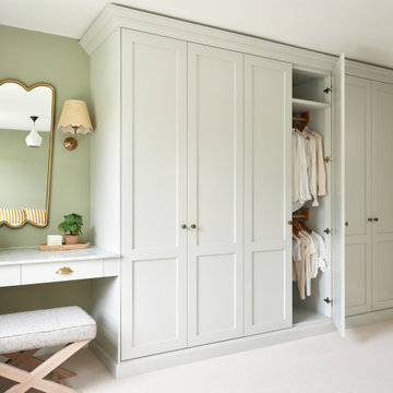 Green & White Shaker Bedroom