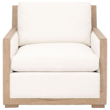 Essentials For Living Stitch and Hand Manhattan Wood Trim Sofa Chair
