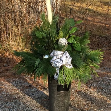 Assorted Outdoor Christmas Arrangements