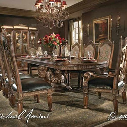 AICO Furniture - Villa Valencia Rectangular Dining Table - N68000 - Dining Tables