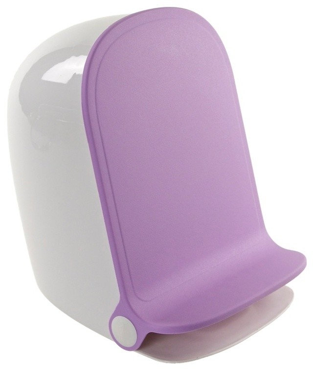 Lilac Round Waste Bin With Pedal - Contemporary - Wastebaskets - by ...