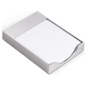 Silver Plated Memo Pad Holder 325"x5" Sheets