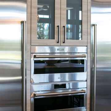 Integrated Wall Ovens & Glass Appliance Cabinet - Bend, OR