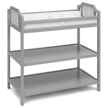 Suite Bebe Brees Contemporary Wood Changing Table in Gray/Graystone