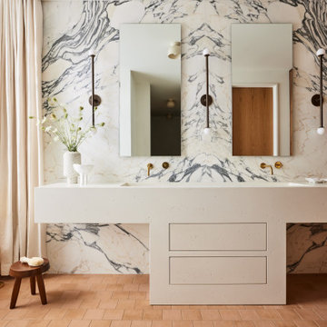 Organic Modern Home Master Bathroom