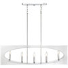 Quoizel MDP538C Five Light Island Chandelier Midpoint Polished Chrome