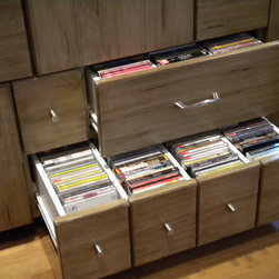 Custom CD storage cabinet - Products