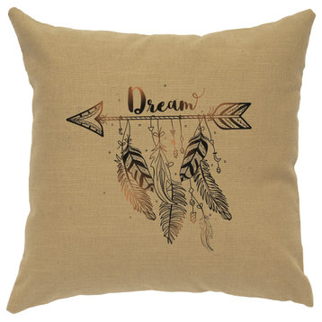 Linen Image Pillow Dream, Straw