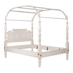Portsmouth Canopy Bed in White Painted Finish - Products
