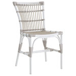 Sika Design - Elisabeth Chair Exterior, Dove White - The Elisabeth Outdoor Chair by Sika Design is a classic design made from signature materials. Crafted from Alu-Rattan, powder-coated aluminum with the look of natural rattan cane, the chair is handwoven and bound with ArtFibre polyethylene wicker. A breezy, slatted design with a gently curved back, Elisabeth is ideal for outdoor dining in the garden or on a seaside patio. Weatherproof materials and quality craftsmanship combine for a maintenance-free dining chair that suits both residential and hospitality settings.