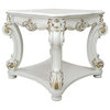 Square End Table, Antique Pearl
