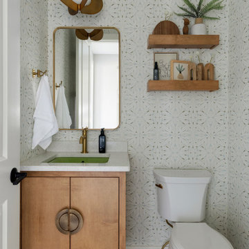 Verde Mudroom & Powder Bath Remodel | Lakeville, MN | White Birch Design
