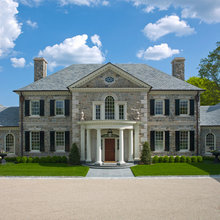 windows over portico