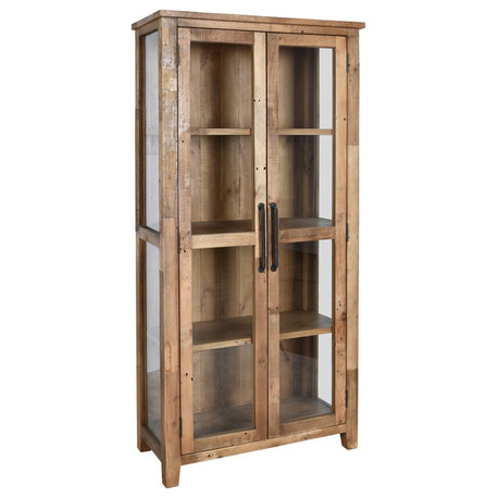 Emma Reclaimed Pine Display Cabinet