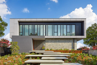 Example of a minimalist exterior home design in DC Metro