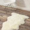 Natural 100% New Zealand Sheepskin Single, 2'x3', Natural