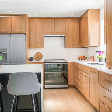W Rowland Place - Mid-Century Inspired Kitchen